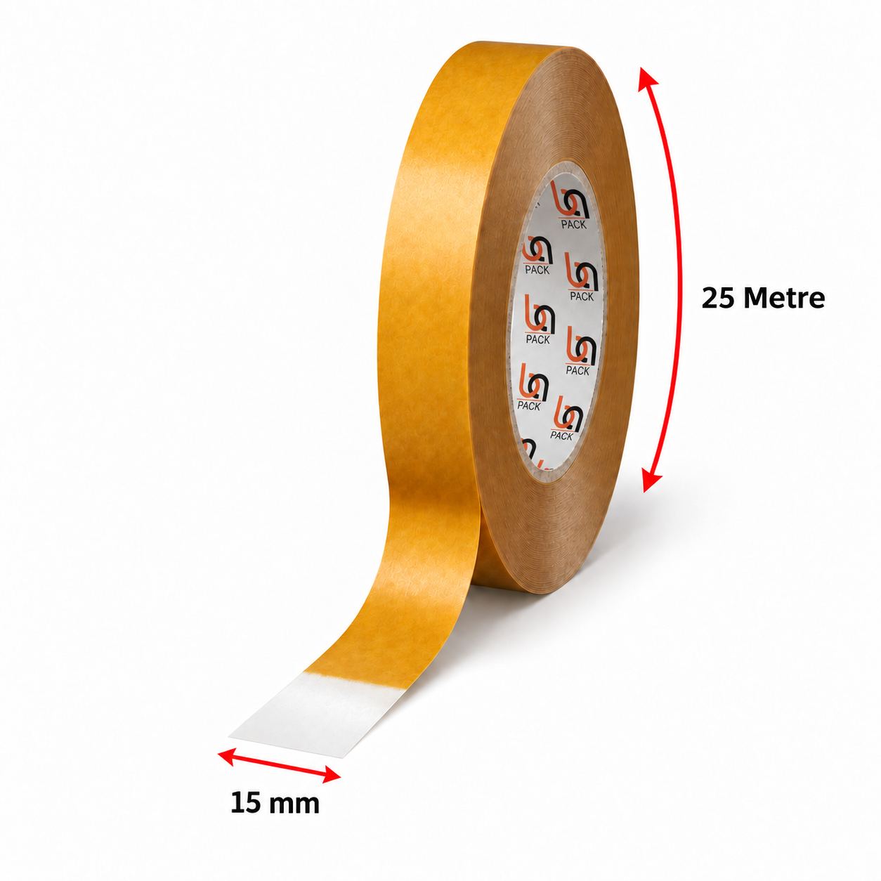 15 mm x 25 metre çift taraflı bant - BAPACK Ambalaj