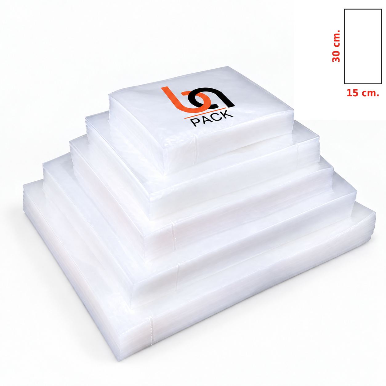 15x30 cm 8 mikron naylon torba - BAPACK Ambalaj
